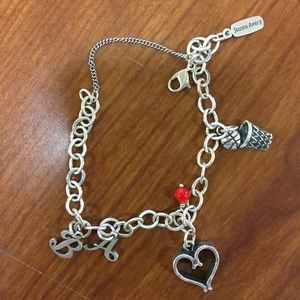 James Avery bracelet with 4 charms and 1 bead